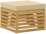 vidaXL Σειρά Καναπέ Εξωτερικού 8 pcs Λευκό και Μπεζ