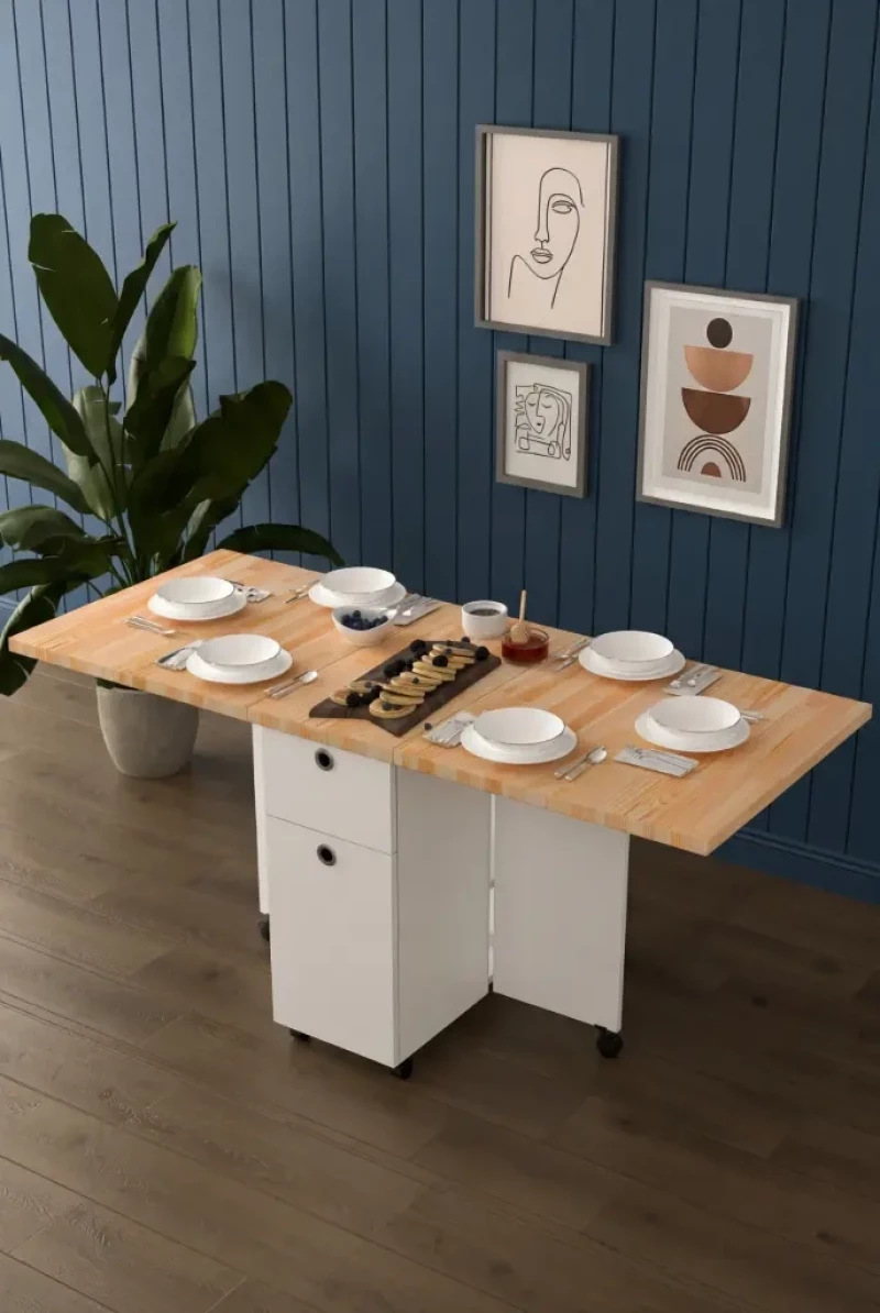 Stewehome Πτυσσόμενο τραπέζι κουζίνας Πεύκο KM-22 160x100 cm