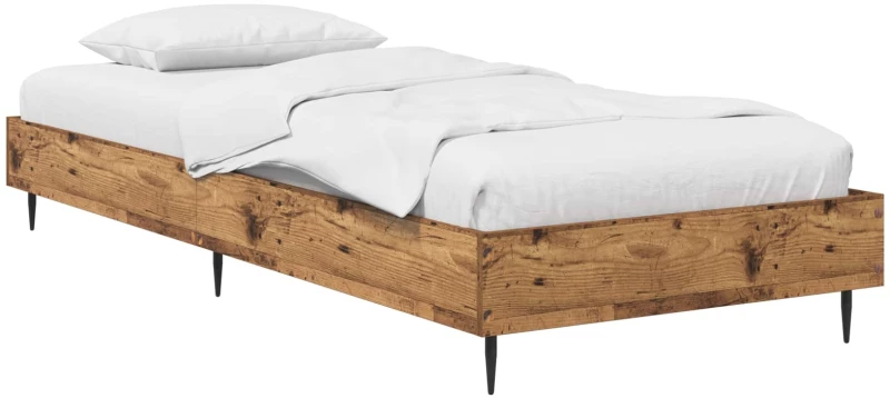 vidaXL Σκελετός Κρεβατιού Παλαιωμένο ξύλο 80 x 200 cm