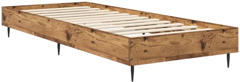 vidaXL Σκελετός Κρεβατιού Παλαιωμένο ξύλο 80 x 200 cm