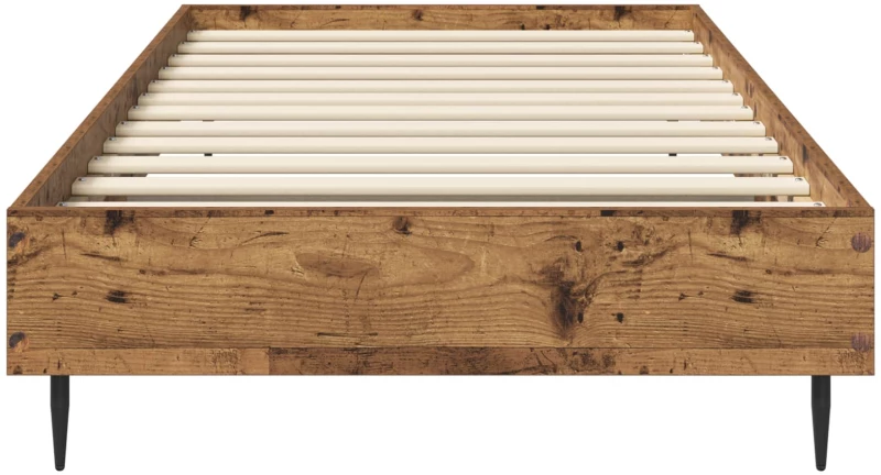 vidaXL Σκελετός Κρεβατιού Παλαιωμένο ξύλο 80 x 200 cm
