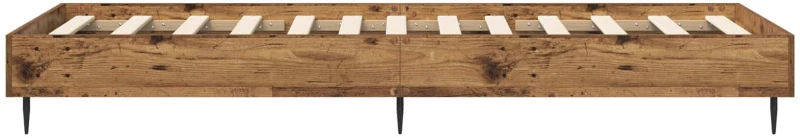 vidaXL Σκελετός Κρεβατιού Παλαιωμένο ξύλο 80 x 200 cm