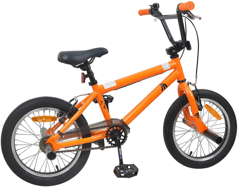 vidaXL BMX Ποδήλατο 18 ίντσες για 7-10 ετών Πορτοκαλί