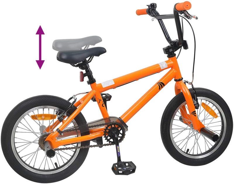 vidaXL BMX Ποδήλατο 18 ίντσες για 7-10 ετών Πορτοκαλί