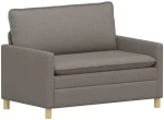 vidaXL Καναπές Taupe Ύφασμα