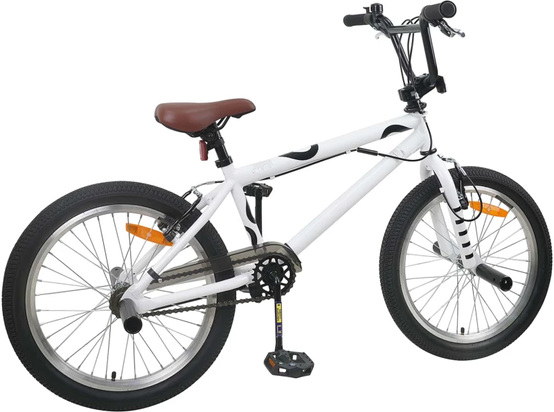 vidaXL BMX Ποδήλατο 20 ίντσες για πάνω από 9 ετών Λευκό