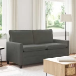 vidaXL Καναπές Σκούρο Γκρι 156 x 81 x 87,5 εκ Ύφασμα