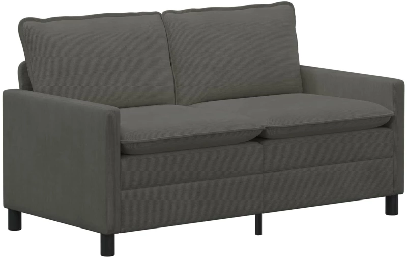 vidaXL Καναπές Σκούρο Γκρι 156 x 81 x 87,5 εκ Ύφασμα