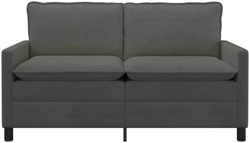 vidaXL Καναπές Σκούρο Γκρι 156 x 81 x 87,5 εκ Ύφασμα