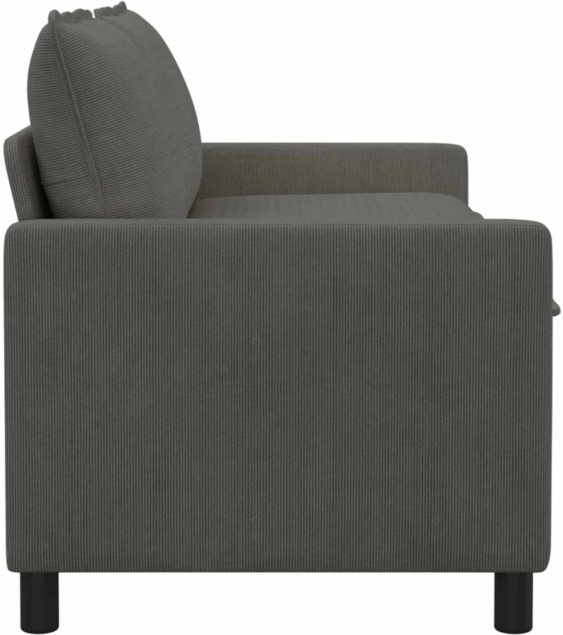 vidaXL Καναπές Σκούρο Γκρι 156 x 81 x 87,5 εκ Ύφασμα