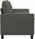 vidaXL Καναπές Σκούρο Γκρι 156 x 81 x 87,5 εκ Ύφασμα