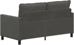 vidaXL Καναπές Σκούρο Γκρι 156 x 81 x 87,5 εκ Ύφασμα
