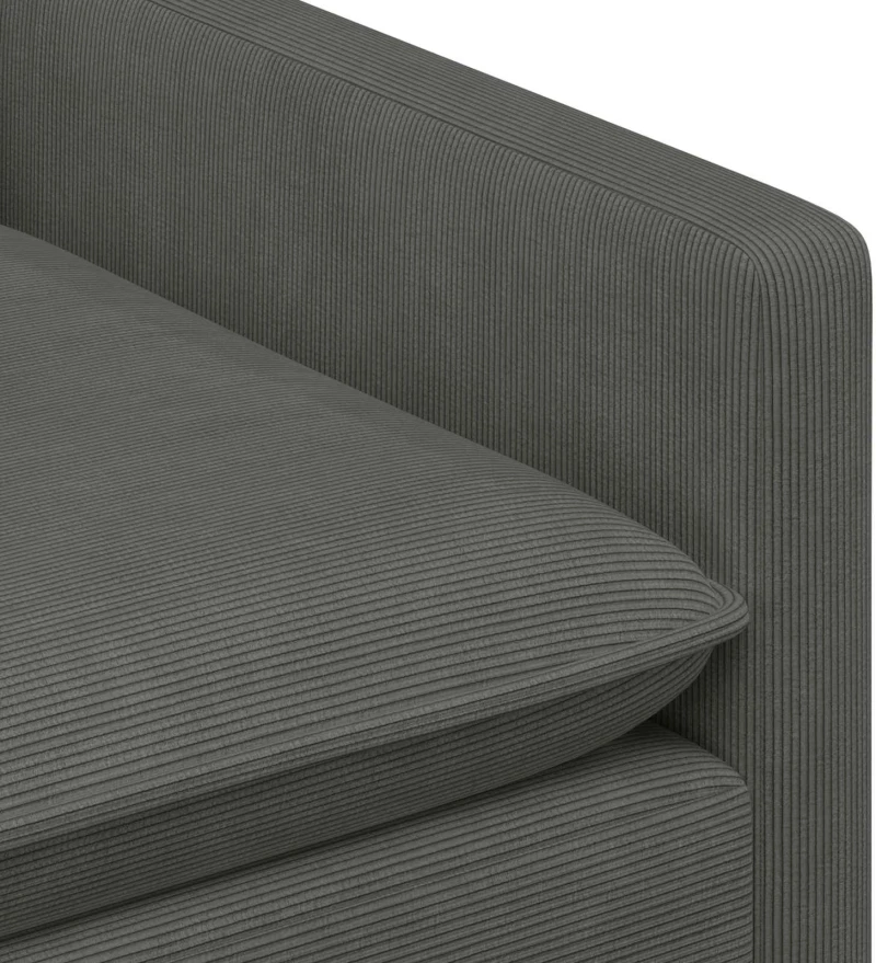 vidaXL Καναπές Σκούρο Γκρι 156 x 81 x 87,5 εκ Ύφασμα