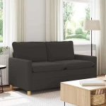 vidaXL Καναπές Σκούρο Γκρι 156 x 81 x 87,5 εκ Ύφασμα
