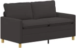 vidaXL Καναπές Σκούρο Γκρι 156 x 81 x 87,5 εκ Ύφασμα
