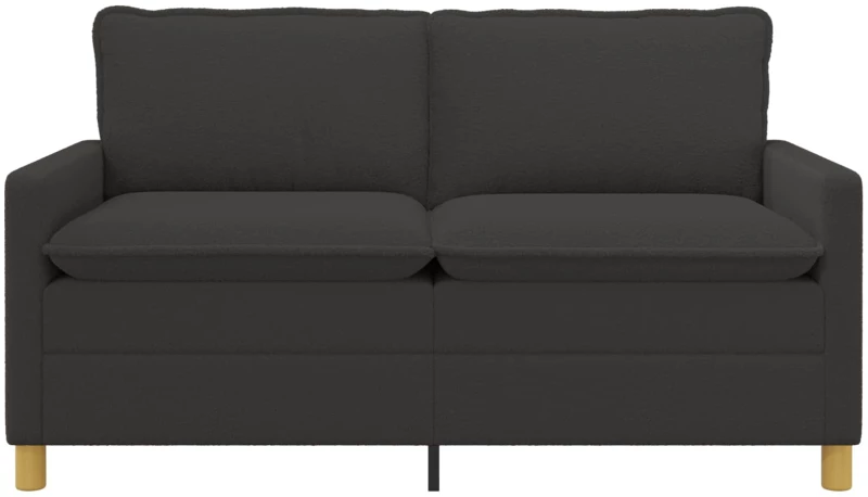 vidaXL Καναπές Σκούρο Γκρι 156 x 81 x 87,5 εκ Ύφασμα