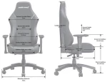 ANDA SEAT Gaming Chair LUNA Large Black Fabric (AD18-44-B-F)