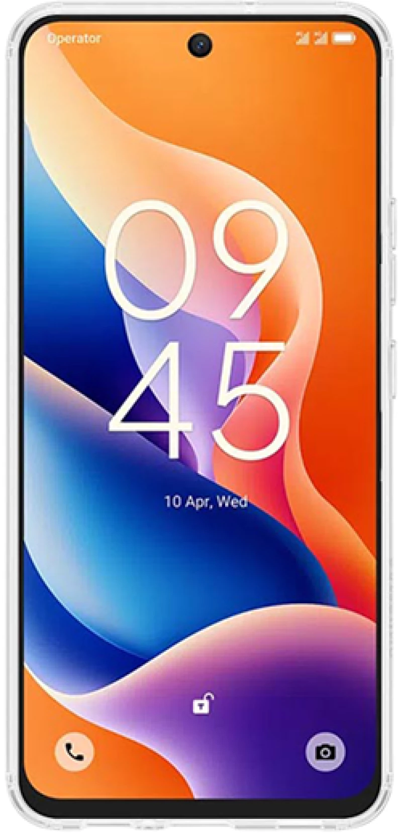 Vivid Set Gelly Case + Tempered Glass for TCL 605/60 SE 4G