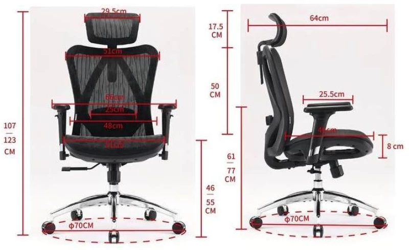 SIHOO ERGONOMIC CHAIR M57 BLACK