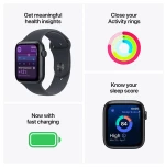 Apple Watch SE 3 GPS 44mm Midnight Aluminium Case with Midnight Sport Band - S/M