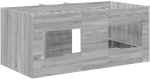 vidaXL Κρεβάτι Υψηλού Στυλ για Παιδιά 2 pcs Γκρι Sonoma