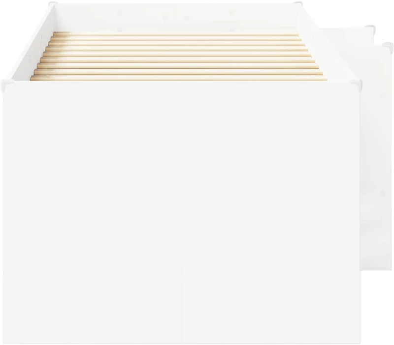 vidaXL Κρεβάτι Υψηλού Στυλ για Παιδιά 2 pcs Λευκό 80 x 200 cm