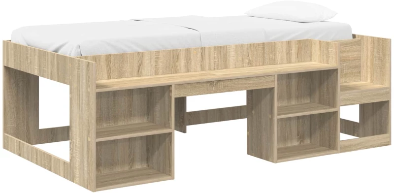 vidaXL Κρεβάτι για παιδιά με αποθηκευτικό χώρο Sonoma Δρυς