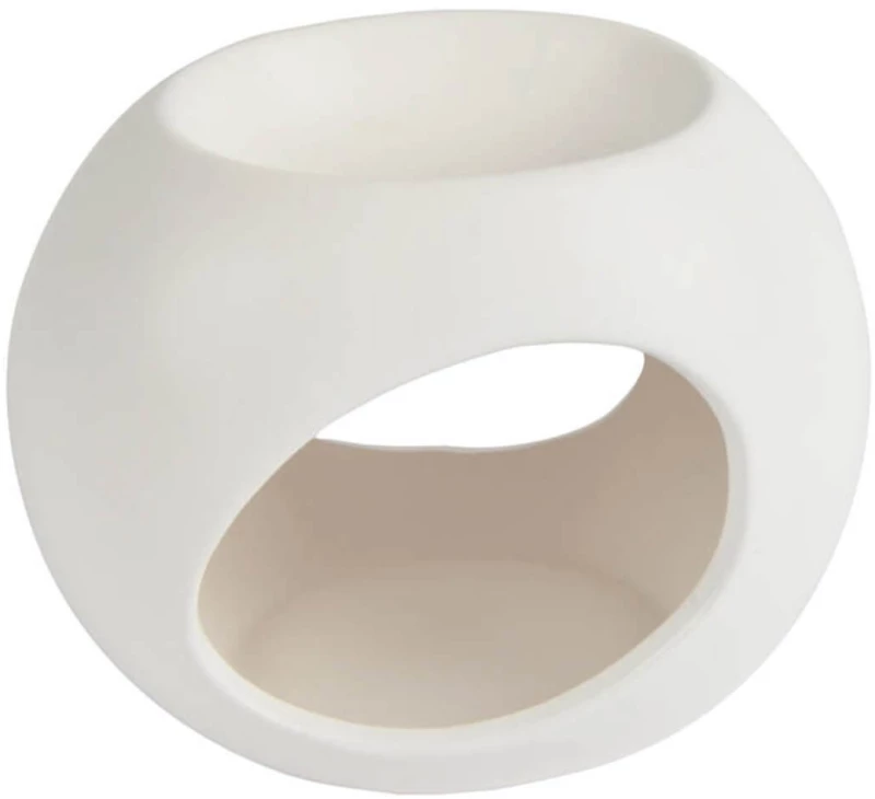 WAX ΚΕΡΙΆ & WAX ΜELT ΒURNERS CERAMIC INCENSE BURNER D13*H11CM WHITE 6SEN051BC
