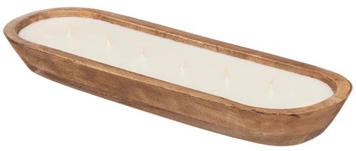 ΚΕΡΙΆ ΔΙΑΚΟΣΜΗΤΙΚΆ ATMOSPHERA PAOLA LINEN WOOD CANDLE 900G