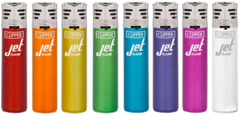Clipper Αναπτήρας Αντιανεμικός Jet Flame - Crystal Rainbow
