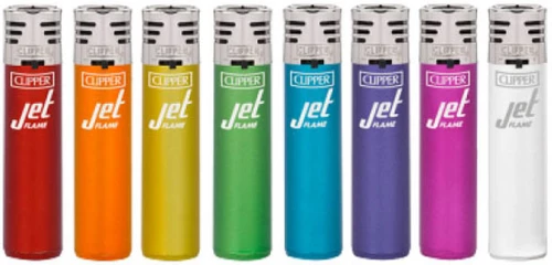 Clipper Αναπτήρας Αντιανεμικός Jet Flame - Crystal Rainbow