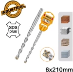 INGCO ΚΡΟΥΣΤΙΚΟ ΤΡΥΠΑΝΙ ΤΕΤΡΑΚΟΠΟ SDS PLUS S4L 6X210MM DBH1210603C