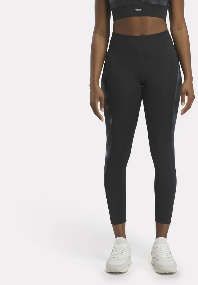 REEBOK Running AOP Tight Κολάν Γυναικείο 100034899 REEBOK Μαύρο