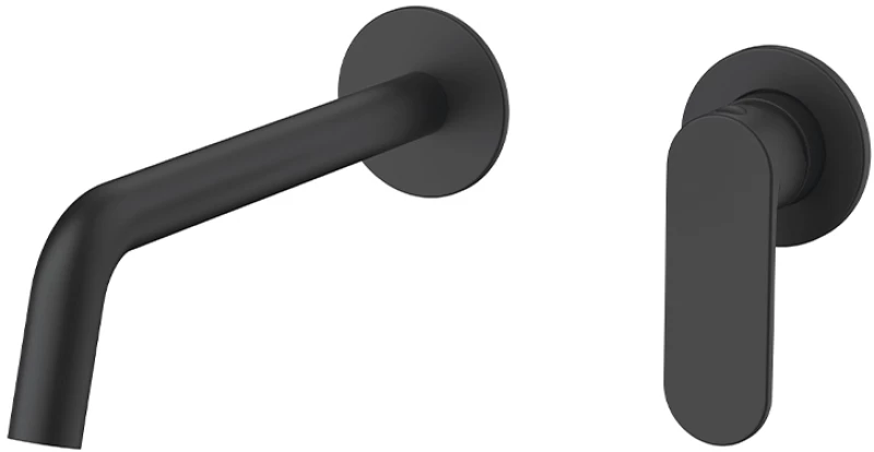 Orabella Oval Black matt - Μπαταρία νιπτήρος, εντοιχισμού 2 οπών 10464