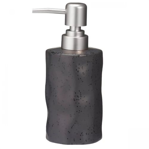 Δοχείο Κρεμοσάπουνου Stoneware 300ml 9x7.3x17.5cm Black 6U MRShome  DF-0095004