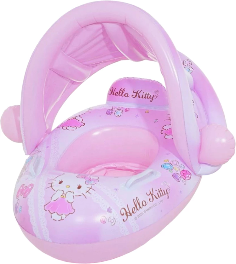 Παιδικό Φουσκωτό Σωσίβιο Hello Kitty με Σκίαστρο και Κάθισμα