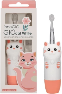 innoGIO Sonic Ηλεκτρική Οδοντόβουρτσα για Παιδιά GIOcat White