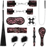 Bedroom Fantasies - Bound by Lace - 8 Piece SM Set - Pink