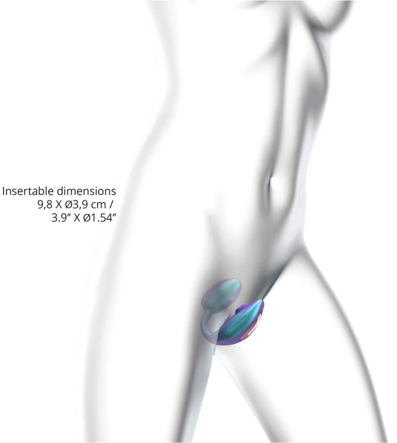 Love To Love Wonderlover - Iridescent Turquoise Couple Vibrator