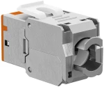 GOOBAY Keystone module RJ45 77947, CAT 6A STP, slim, toolfree, ασημί/πορτοκαλί