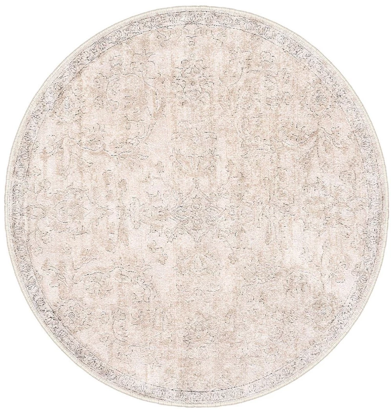 Χαλί Kece-Fr21 485HFT1386 Beige Round Conceptum Hypnose 100X100cm Round