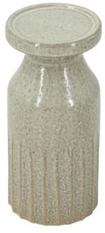 Κηροπήγιο Akali 61161 10,5x10,5x23cm Beige Artekko Κεραμικό