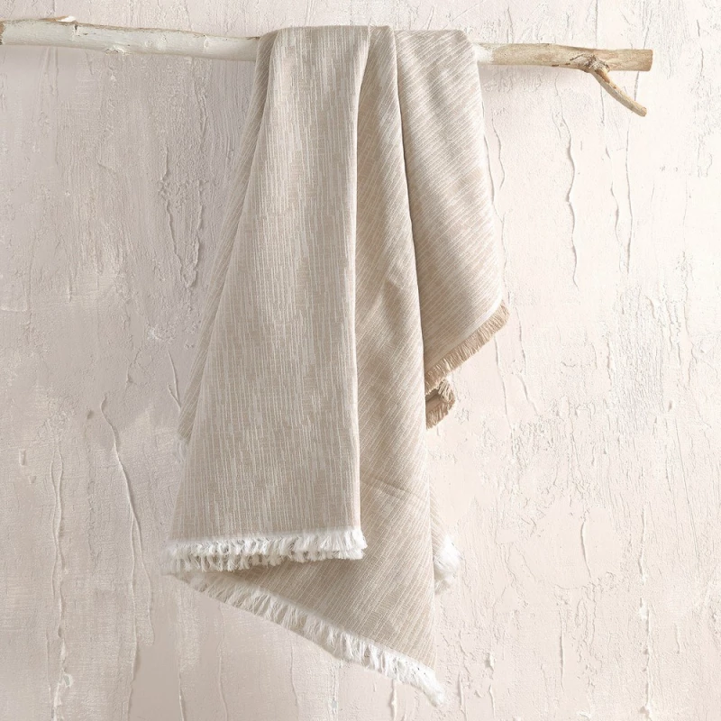 Ριχτάρι Atticus Beige Rythmos Πολυθρόνα 160x180cm Βαμβάκι-Πολυέστερ