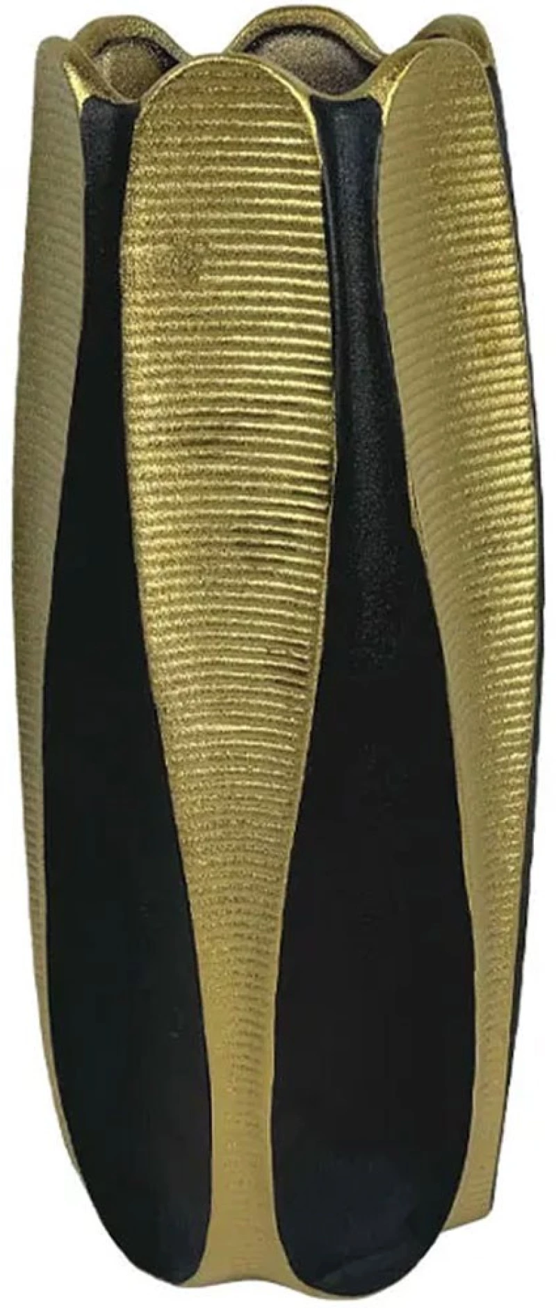 Βάζο Μπουμπούκι 15-50137 40,1cm Black-Gold Marhome Κεραμικό