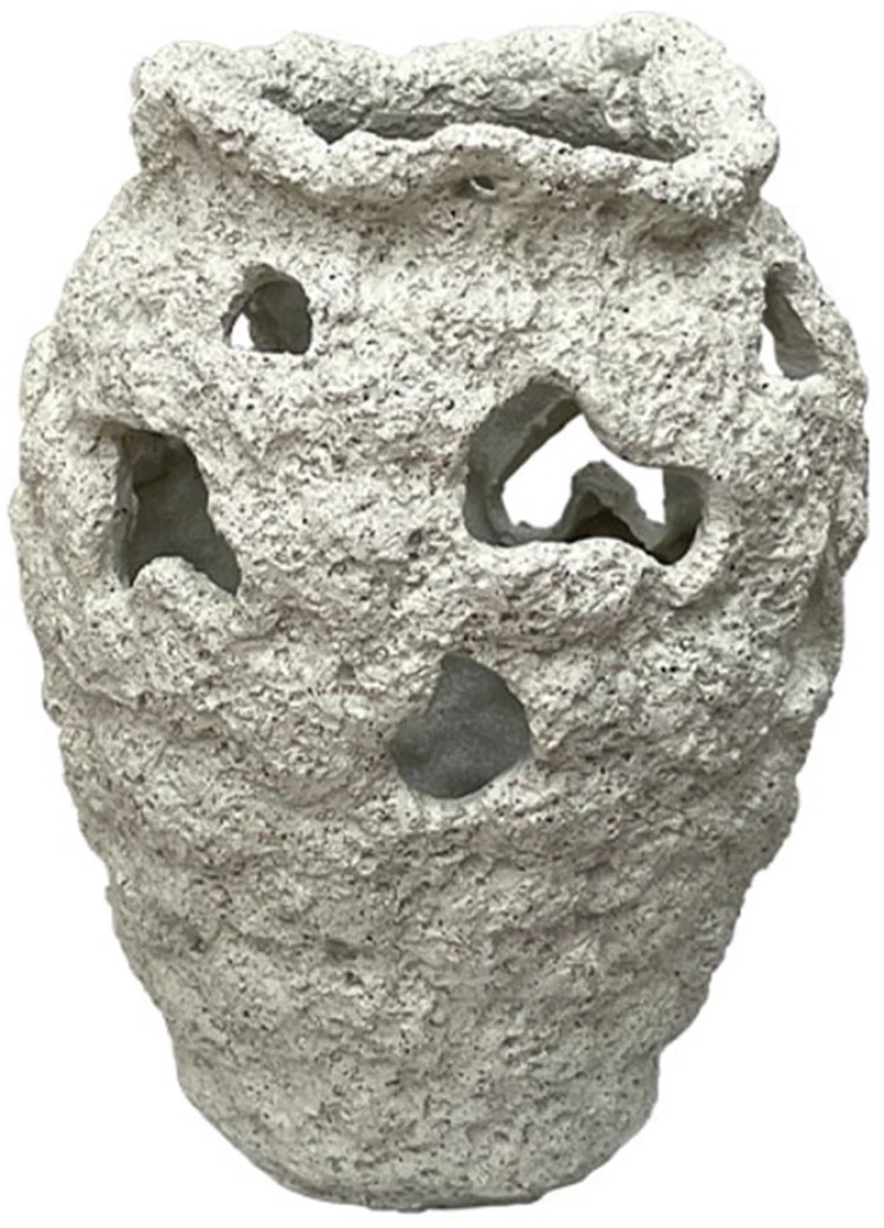 Βάζο Κοράλλι 15-26053 20x26cm Ecru Marhome Πολυέστερ
