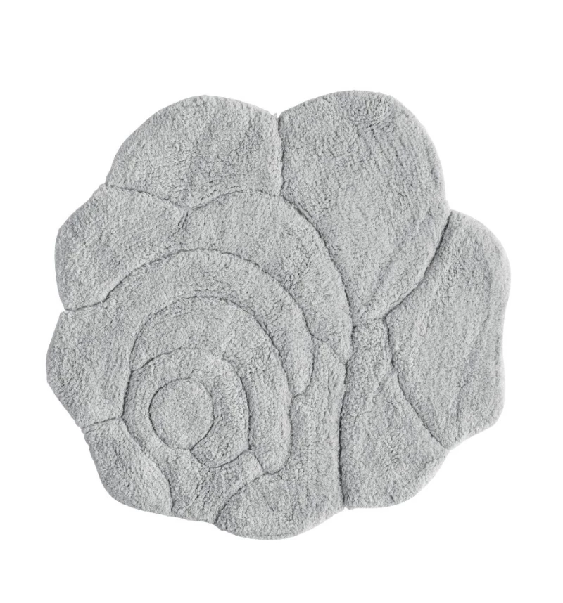 Πατάκι Μπάνιου Rosie 22 Light Grey Kentia 60X60 100% Βαμβάκι