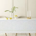 Τραπεζομάντηλο Tropical Green-Beige Nima 140Χ140 100% Βαμβάκι
