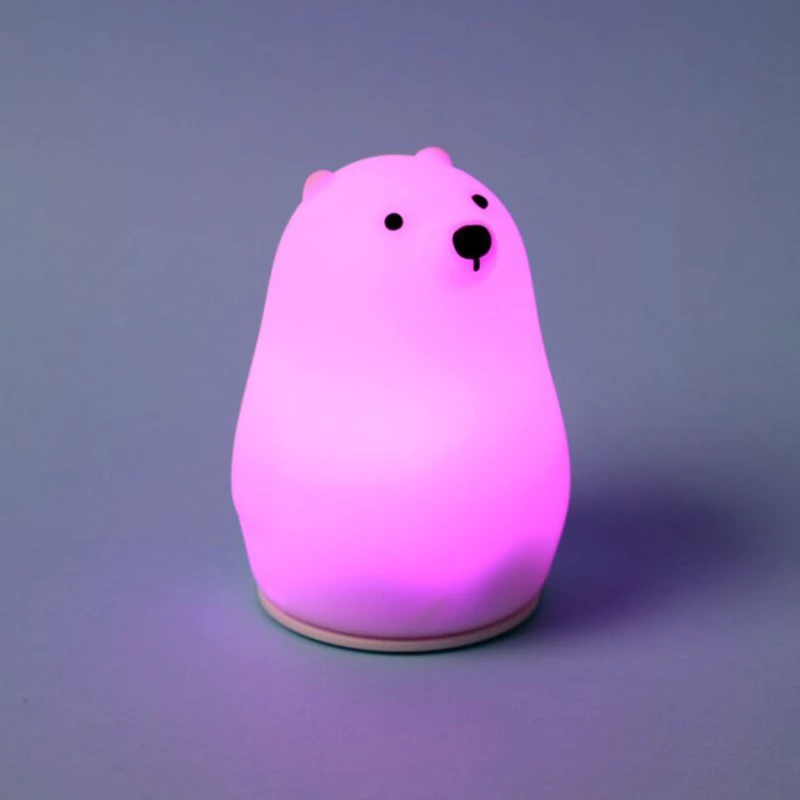 Φωτάκι νυκτός Colour Change LED USB C Adoramals - Πολική Αρκούδα - Puckator