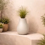 Γλάστρα - κασπώ Evolia μπεζ Y50x40x40εκ.