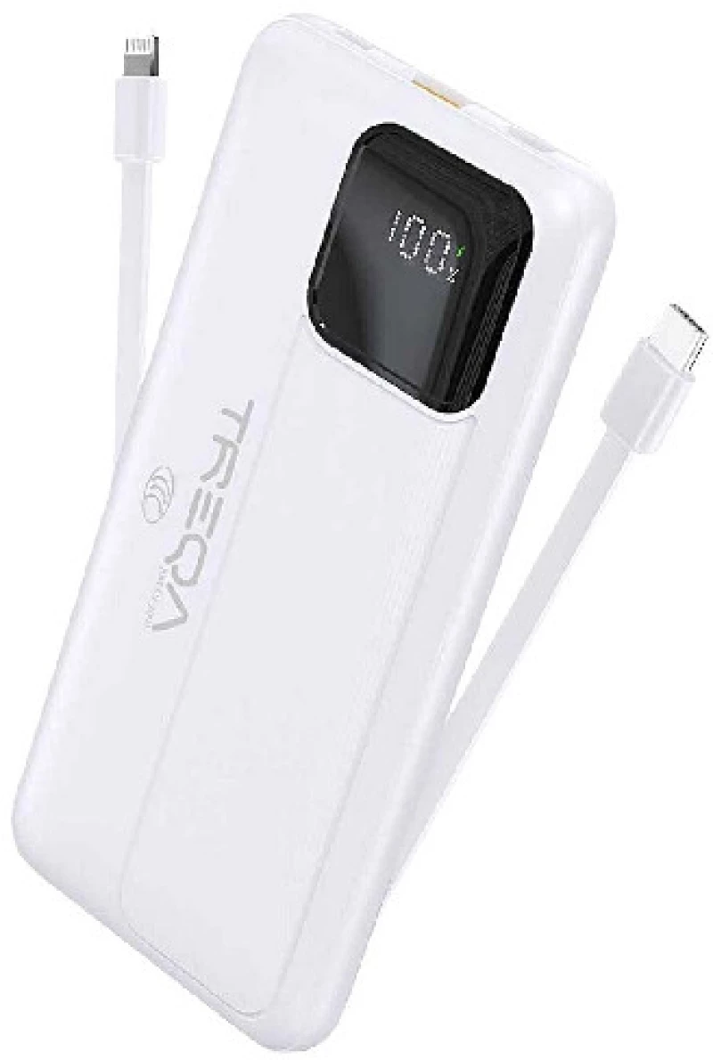 Power Bank 10000 MaH Fast Charge TREQA TR-987 Λευκό Κωδ.44104